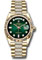 Rolex Day-Date 36 Yellow Gold - Fluted Bezel - Diamond President Style No: 128238 groddp