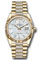 Rolex Day-Date 36 Yellow Gold - Fluted Bezel - Diamond President Style No: 128238 mbddp