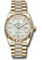 Rolex Day-Date 36 Yellow Gold - Fluted Bezel - Diamond President Style No: 128238 mddp