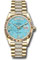 Rolex Day-Date 36 Yellow Gold - Fluted Bezel - Diamond President Style No: 128238 tdidrdp