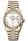 Rolex Day-Date 36 Yellow Gold - Fluted Bezel - Diamond President Style No: 128238 wbdrdp