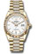 Rolex Day-Date 36 Yellow Gold - Fluted Bezel - Diamond President Style No: 128238 widp