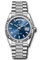 Rolex Day-Date 36 White Gold - Fluted Bezel - Diamond President Style No: 128239 blbddp