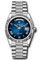 Rolex Day-Date 36 White Gold - Fluted Bezel - Diamond President Style No: 128239 blobdrdp