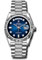 Rolex Day-Date 36 White Gold - Fluted Bezel - Diamond President Style No: 128239 bloddp