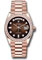 Rolex Day-Date 36 Everose Gold - 52 Dia Bezel - President Style No: 128345RBR brodp