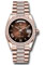 Rolex Day-Date 36 Everose Gold - 52 Dia Bezel - Diamond President Style No: 128345rbr brobdrdp