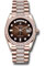 Rolex Day-Date 36 Everose Gold - 52 Dia Bezel - Diamond President Style No: 128345rbr broddp