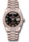 Rolex Day-Date 36 Everose Gold - 52 Dia Bezel - Diamond President Style No: 128345rbr eididrdp