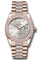Rolex Day-Date 36 Everose Gold - 52 Dia Bezel - Diamond President Style No: 128345rbr sbddp