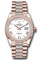 Rolex Day-Date 36 Everose Gold - 52 Dia Bezel - Diamond President Style No: 128345rbr wbdrdp