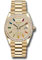 Rolex Day-Date 36 Yellow Gold - 52 Dia Bezel - President Style No: 128348RBR dprsp