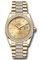 Rolex Day-Date 36 Yellow Gold - 52 Dia Bezel - Diamond President Style No: 128348rbr chbddp