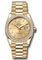 Rolex Day-Date 36 Yellow Gold - 52 Dia Bezel - President Style No: 128348rbr chbdp
