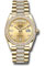 Rolex Day-Date 36 Yellow Gold - 52 Dia Bezel - Diamond President Style No: 128348rbr chddp