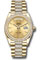 Rolex Day-Date 36 Yellow Gold - 52 Dia Bezel - Diamond President Style No: 128348rbr chidp
