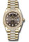 Rolex Day-Date 36 Yellow Gold - 52 Dia Bezel - Diamond President Style No: 128348rbr dkgrddp