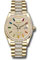Rolex Day-Date 36 Yellow Gold - 52 Dia Bezel - Diamond President Style No: 128348rbr dprsdp