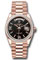 Rolex Day-Date 36 Everose Gold - 52 Dia Bezel - President Style No: 128395tbr eididrp