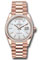 Rolex Day-Date 36 Everose Gold - 52 Dia Bezel - President Style No: 128395tbr mbdp