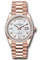 Rolex Day-Date 36 Everose Gold - 52 Dia Bezel - President Style No: 128395tbr mdp