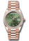 Rolex Day-Date 36 Everose Gold - 52 Dia Bezel - President Style No: 128395tbr ogdr6p