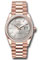 Rolex Day-Date 36 Everose Gold - 52 Dia Bezel - President Style No: 128395tbr sbdp