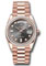 Rolex Day-Date 36 Everose Gold - 52 Dia Bezel - President Style No: 128395tbr sldp
