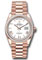 Rolex Day-Date 36 Everose Gold - 52 Dia Bezel - President Style No: 128395tbr wbdrp