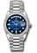 Rolex Day-Date 36 Platinum - 52 Dia Bezel - President Style No: 128396tbr blodp