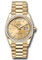 Rolex Day-Date 36 Yellow Gold - 52 Dia Bezel - President Style No: 128398tbr chbdp