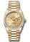 Rolex Day-Date 36 Yellow Gold - 52 Dia Bezel - President Style No: 128398tbr chdp