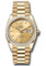 Rolex Day-Date 36 Yellow Gold - 52 Dia Bezel - President Style No: 128398tbr chip