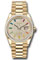 Rolex Day-Date 36 Yellow Gold - 52 Dia Bezel - President Style No: 128398tbr dprsp