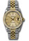 Pre-Owned Rolex Datejust Mens - Steel and Gold Yellow Gold - Fluted Bezel - Jubilee Style No: V16233chsj