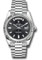 Rolex Day-Date 40 Platinum - Fluted Bezel Style No: 228236 bkbdp
