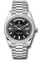 Rolex Day-Date 40 Platinum - Baguette Diamond Bezel Style No: 228396TBR bkbdp