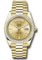 Rolex Day-Date 40 Yellow Gold - Baguette Diamond Bezel Style No: 228398TBR chip