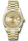 Rolex Day-Date 40 Yellow Gold - Baguette Diamond Bezel Style No: 228398TBR chrp