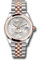 Rolex Datejust 31 Steel and Everose Gold - Domed Bezel - Jubilee Style No: 278241 sflomdj