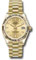 Rolex Datejust 31 Yellow Gold - Fluted Bezel - President Style No: 278278 chdp