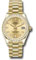 Rolex Datejust 31 Yellow Gold - 46 Dia Bezel - President Style No: 278288RBR chdp