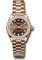 Rolex Datejust Lady 28 Everose Gold - Diamond Bezel - President Bracelet Style No: 279135RBR chodp