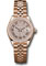 Rolex Datejust Lady 28 Everose Gold - Diamond Bezel - Jubilee Bracelet Style No: 279135RBR dprj