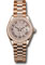 Rolex Datejust Lady 28 Everose Gold - Diamond Bezel - President Bracelet Style No: 279135RBR dprp