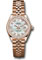 Rolex Datejust Lady 28 Everose Gold - Diamond Bezel - Jubilee Bracelet Style No: 279135RBR mdj