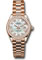 Rolex Datejust Lady 28 Everose Gold - Diamond Bezel - President Bracelet Style No: 279135RBR mdp