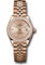 Rolex Datejust Lady 28 Everose Gold - Diamond Bezel - Jubilee Bracelet Style No: 279135RBR pij