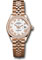 Rolex Datejust Lady 28 Everose Gold - Diamond Bezel - Jubilee Bracelet Style No: 279135RBR wrj
