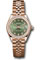 Rolex Datejust Lady 28 Everose Gold - Diamond Bezel - Jubilee Bracelet Style No: 279135rbr ogdj